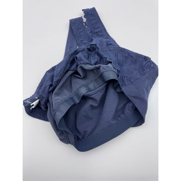 Aerie Lace Built in Bra Tank Size Extra Large Blue - Picture 2 of 5